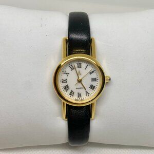 Vintage Avon women watch gold tone 22mm Roman indices up to 7.5” running